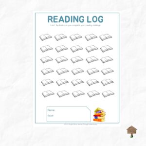 FREEBIE: Reading Log Color Books Reading Challenge 